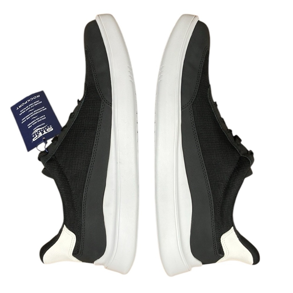 Rockport Tylan Step Sneakers Lightweight Black White NWT - Picture 8 of 15